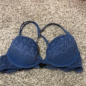 Victoria's Secret Deep Blue Lace Bra